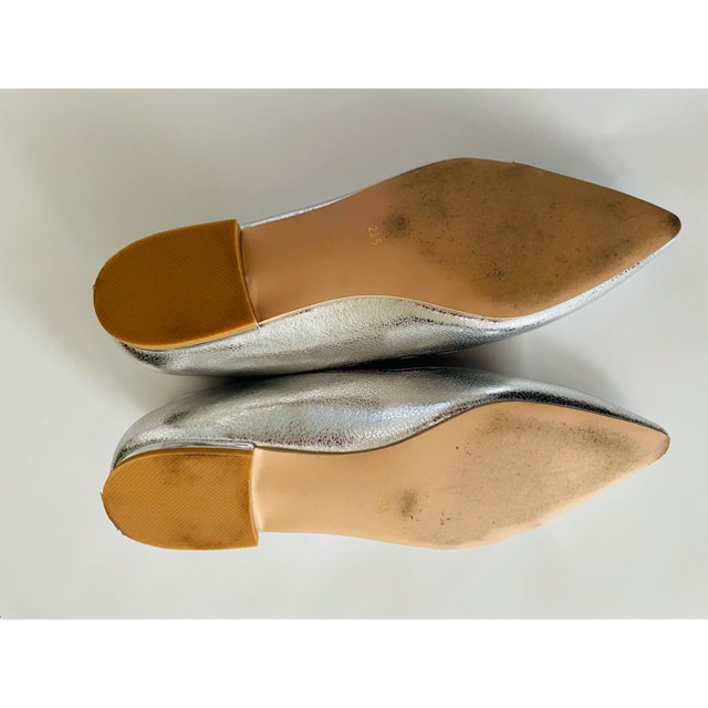 RANDA(ランダ)のお値下げ‼️RANDA フラットシューズ　シルバー レディースの靴/シューズ(バレエシューズ)の商品写真