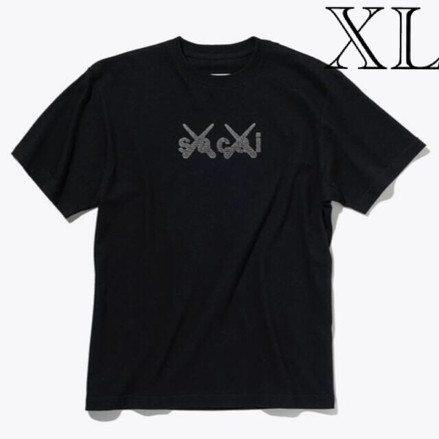 sacai x KAWS Print Tシャツ ブラック サイズ3 新品