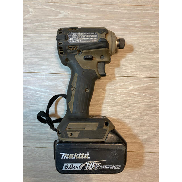 Makita(マキタ)のマキタ makita インパクトドライバー TD171 バッテリーセット スポーツ/アウトドアの自転車(工具/メンテナンス)の商品写真