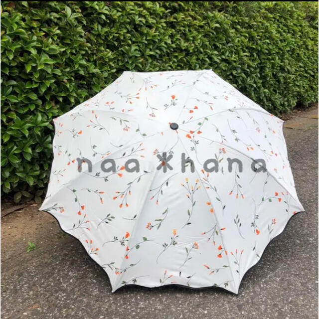 お値下げ中！大人気日傘 雨傘 晴雨兼用 折りたたみ傘 花柄日傘 紫外線対策 レディースのファッション小物(傘)の商品写真