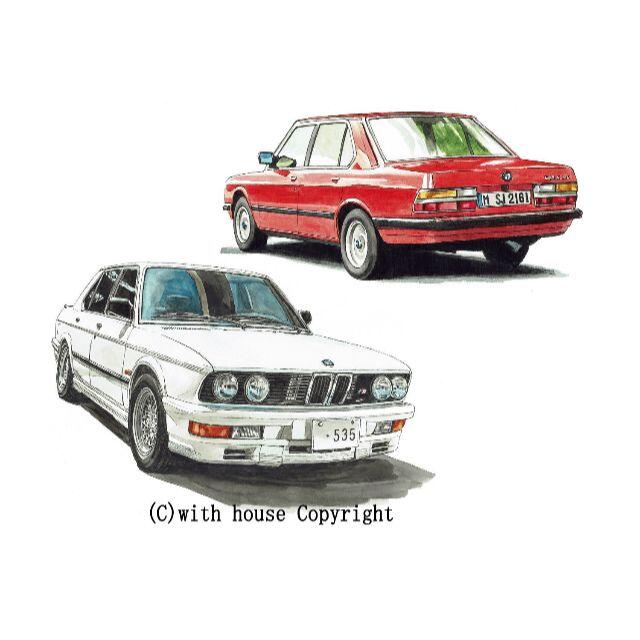 GC-1317 BMW 524/M535限定版画直筆サイン額装●作家平右ヱ門 1