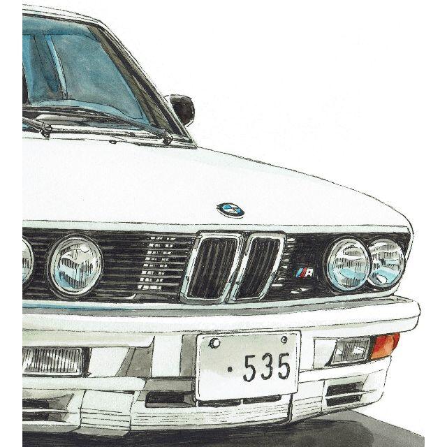 GC-1317 BMW 524/M535限定版画直筆サイン額装●作家平右ヱ門 8