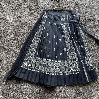 sacai - 断捨離 続々出品中!Sacai バンダナ柄巻きスカートの通販 by