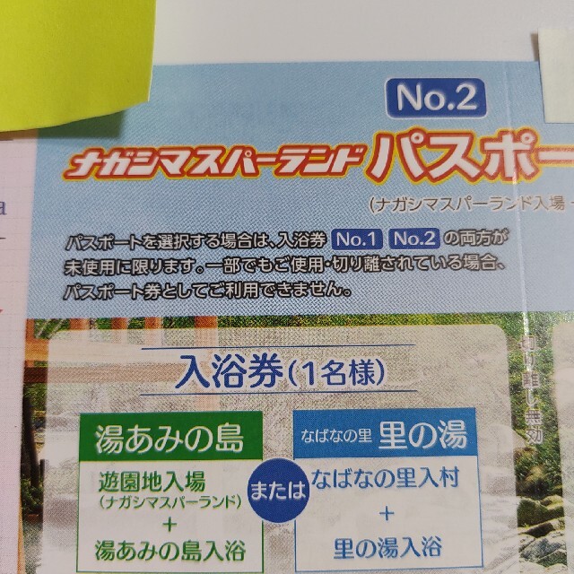 限定販売】 ナガシマスパーランド パスポート ペア 匿名配送 ...