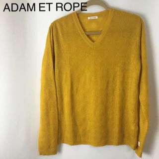 アダムエロぺ(Adam et Rope')の★美品★ ADAM ET ROPE アダムエロペ　薄手ニット　マスタード　(ニット/セーター)