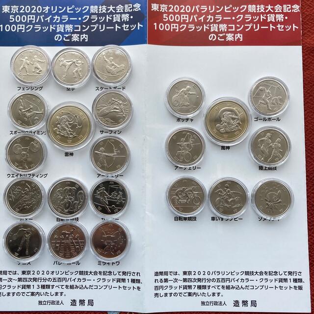 貨幣オリンピック記念硬貨コンプリート　１セット