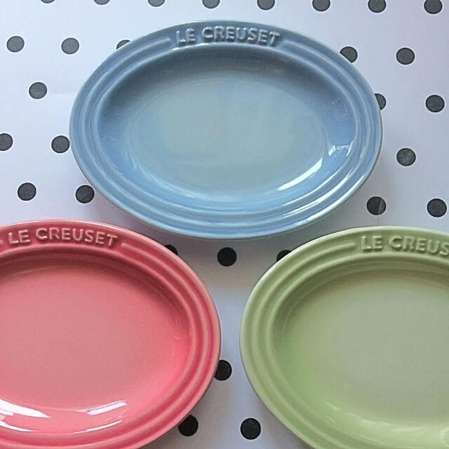 ♡ルクルーゼ  ミニ オーバル プレート パステルカラー LE CREUSET