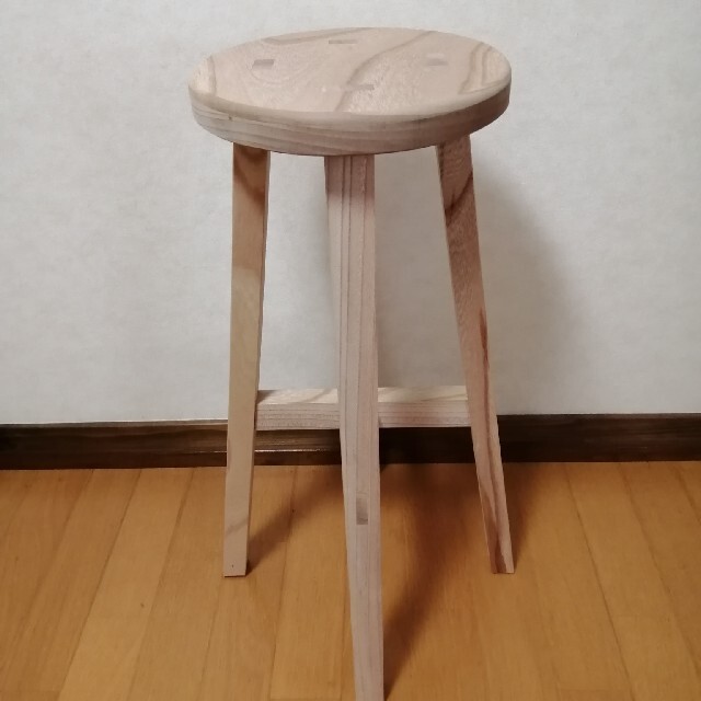 木製スツール 高さ43cm 丸椅子 stool 猫犬 - 通販 - pinehotel.info