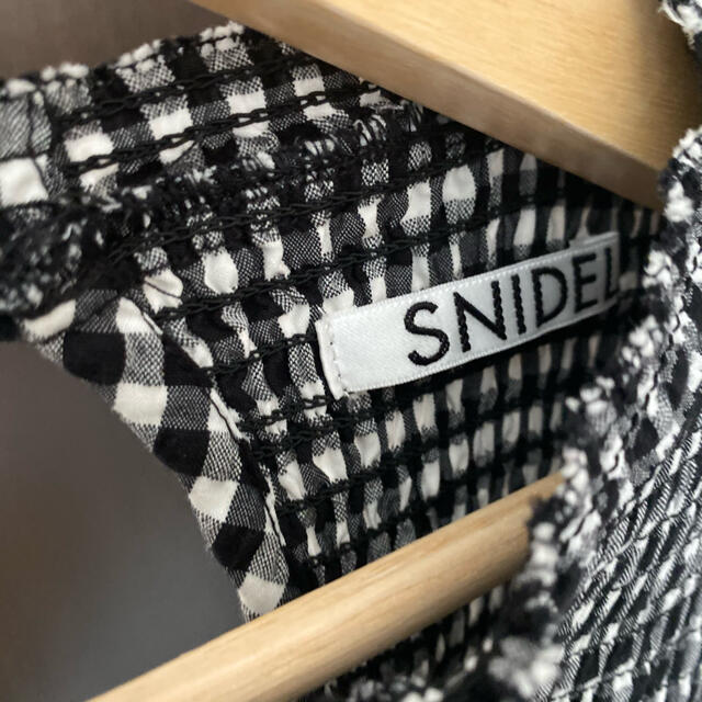 SNIDEL(スナイデル)のSNIDEL シャーリングチェックワンピース レディースのワンピース(ロングワンピース/マキシワンピース)の商品写真