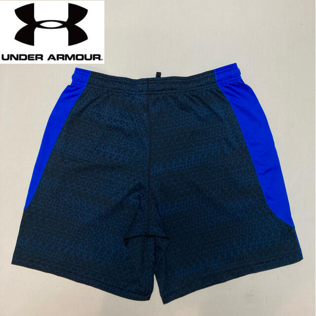 UNDER ARMOUR(アンダーアーマー)のアンダーアーマー スポーツ ハーフパンツ ブルー 総柄  XXLサイズ メンズのパンツ(ショートパンツ)の商品写真