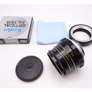 送料無料84　インダスター61 　オールドレンズ　55ｍｍｆ2.8アダプター付(レンズ(単焦点))