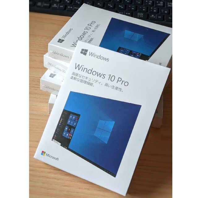 Microsoft(マイクロソフト)の【新品未開封】Windows10 Pro パッケージ版 正規品 スマホ/家電/カメラのPC/タブレット(PC周辺機器)の商品写真