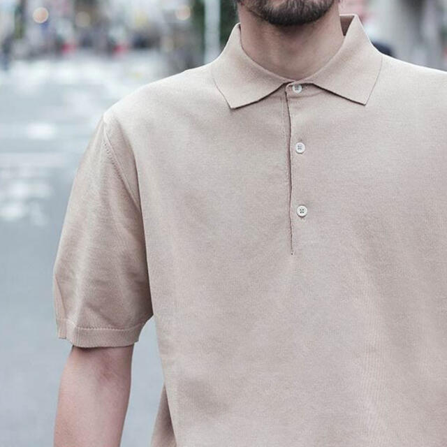 美品】アンデルセンアンデルセン ニット ポロシャツ M メンズ www