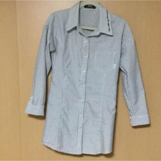 バックス(BACKS)の[新品]バックス ストライプ　シャツワンピース(ミニワンピース)