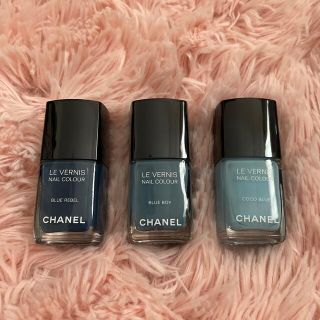 シャネル(CHANEL)のシャネル ヴェルニ ブルー系3色セット(マニキュア)