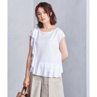 ユナイテッドアローズ(UNITED ARROWS)の【Popo様専用】UNITED ARROWS アシンメトリー フリルカットソー(Tシャツ(半袖/袖なし))