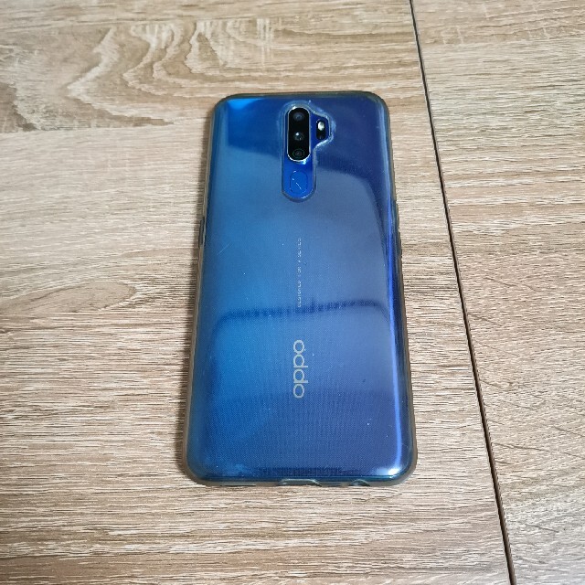 OPPO(オッポ)のOPPO A5 2020 ブルー 中古 スマホ/家電/カメラのスマートフォン/携帯電話(スマートフォン本体)の商品写真