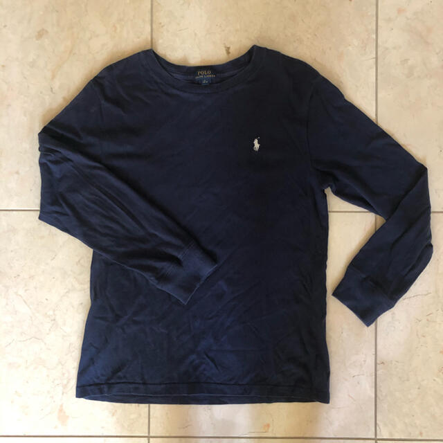 POLO RALPH LAUREN(ポロラルフローレン)のラルフローレン　ロングTシャツ　紺　 キッズ/ベビー/マタニティのキッズ服男の子用(90cm~)(Tシャツ/カットソー)の商品写真