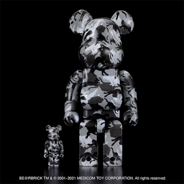 MEDICOM TOY(メディコムトイ)のBE@RBRICK 石川真澄「猫しぐさ 名採模様」 100% & 400% エンタメ/ホビーのフィギュア(その他)の商品写真