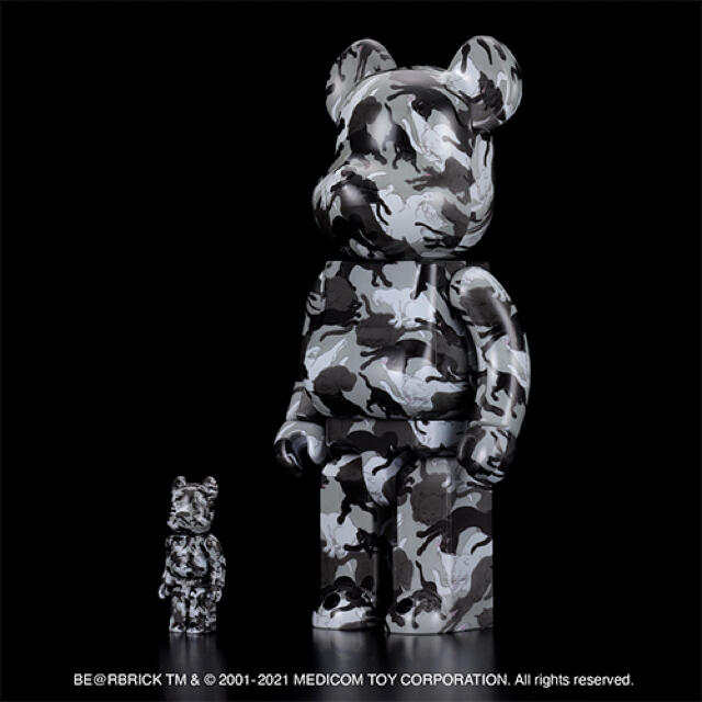 MEDICOM TOY(メディコムトイ)のBE@RBRICK 石川真澄「猫しぐさ 名採模様」 100% & 400% エンタメ/ホビーのフィギュア(その他)の商品写真