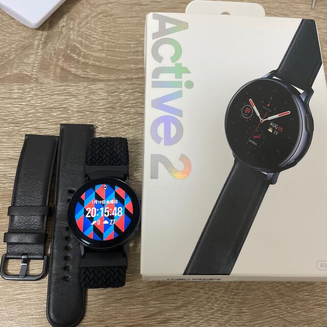 Galaxy(ギャラクシー)のGalaxy Watch Active 2 ステンレススチール スマホ/家電/カメラのスマホ/家電/カメラ その他(その他)の商品写真