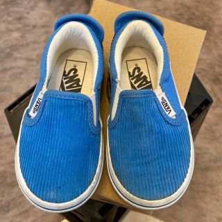 ヴァンズ(VANS)のpuni様専用⭐︎vans】14センチ　スリッポン　水色　コーデュロイ(スリッポン)