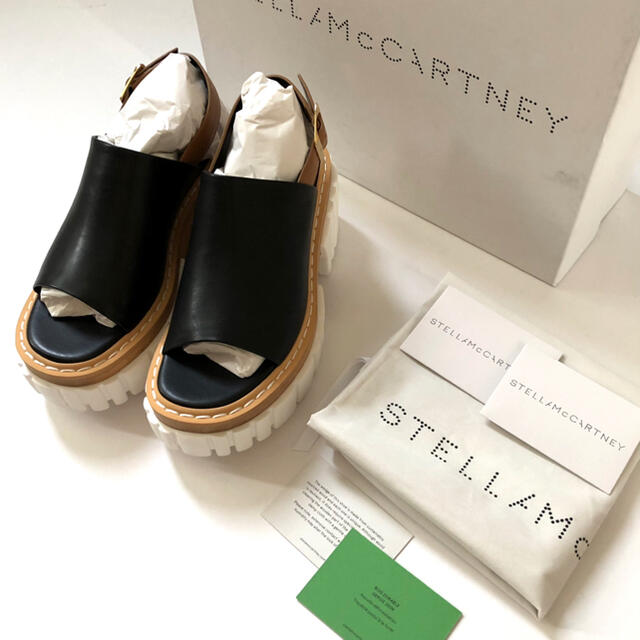 Stella McCartney(ステラマッカートニー)の新品/38 ステラ マッカートニー エミリー サンダル ブラック 黒 レディースの靴/シューズ(サンダル)の商品写真