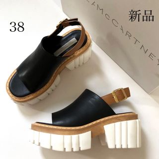 ステラマッカートニー(Stella McCartney)の新品/38 ステラ マッカートニー エミリー サンダル ブラック 黒(サンダル)