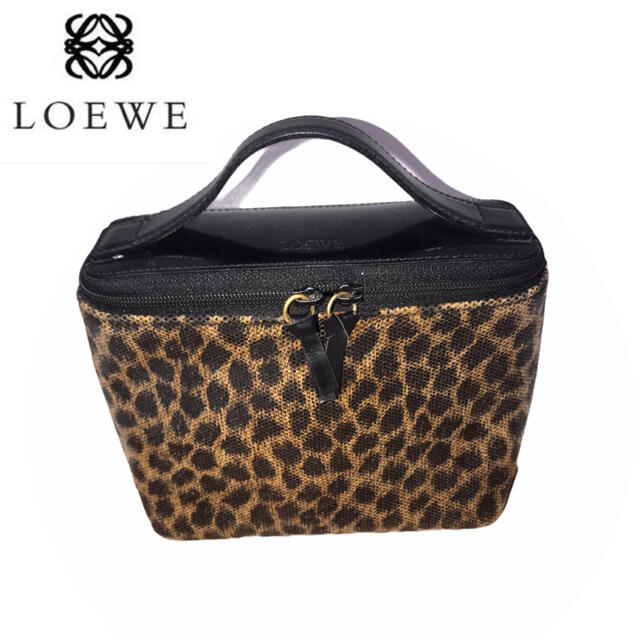 LOEWE(ロエベ)のLOEWE(ロエベ )レオパード豹柄バニティバッグ レディースのバッグ(その他)の商品写真