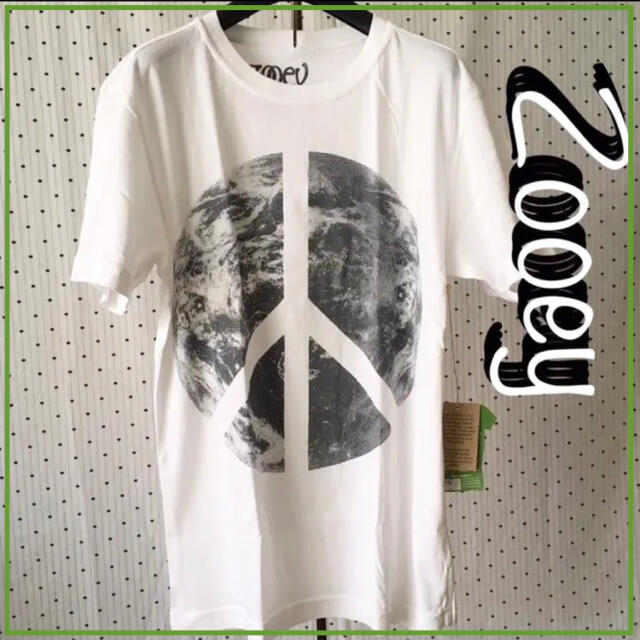 BARNEYS NEW YORK(バーニーズニューヨーク)のZOOEYandLOVE&EIGHTゾーイーUS限定peaceアースTシャツ メンズのトップス(Tシャツ/カットソー(半袖/袖なし))の商品写真