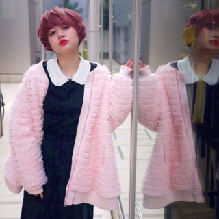 ハニーミーハニー(Honey mi Honey)のfrill tulle down coat(ダウンコート)