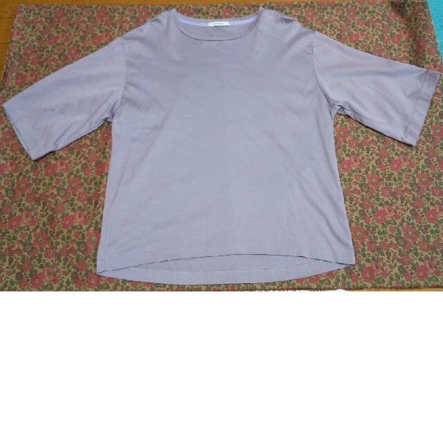 JOURNAL STANDARD(ジャーナルスタンダード)のJOURNAL STANDARD ロールUP Tシャツ#　パープルB　美品 レディースのトップス(Tシャツ(半袖/袖なし))の商品写真