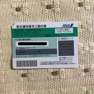 エーエヌエー(ゼンニッポンクウユ)(ANA(全日本空輸))の株主優待券　ANA(その他)