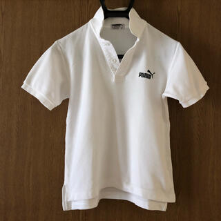 プーマ(PUMA)のプーマ　白ポロシャツ　150(Tシャツ/カットソー)
