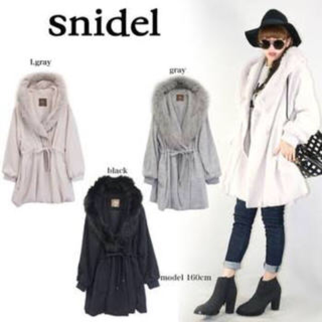 snidel by のん's shop｜スナイデルならラクマ - スナイデル♡正規品フード付きファーコート♡の通販 定番高品質