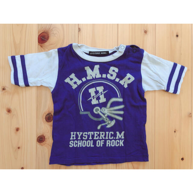 HYSTERIC MINI(ヒステリックミニ)のヒステリックミニ  5分袖Tシャツ　サイズ80 キッズ/ベビー/マタニティのベビー服(~85cm)(Ｔシャツ)の商品写真