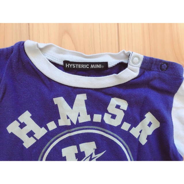 HYSTERIC MINI(ヒステリックミニ)のヒステリックミニ  5分袖Tシャツ　サイズ80 キッズ/ベビー/マタニティのベビー服(~85cm)(Ｔシャツ)の商品写真