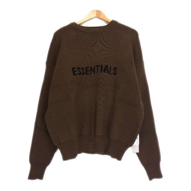 エッセンシャルズESSENTIALS■フロントロゴニットセーター