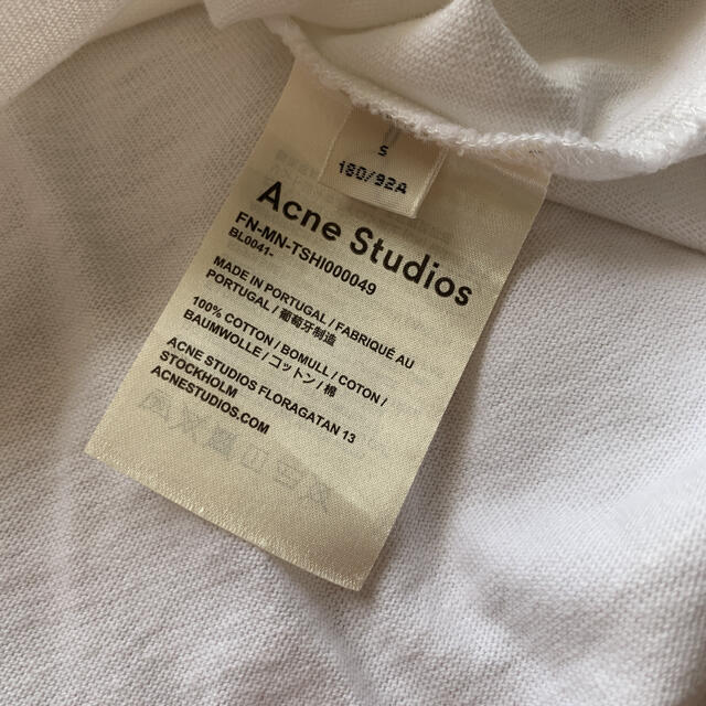 ACNE(アクネ)のacne アクネストゥディオズ Tシャツ メンズのトップス(Tシャツ/カットソー(半袖/袖なし))の商品写真