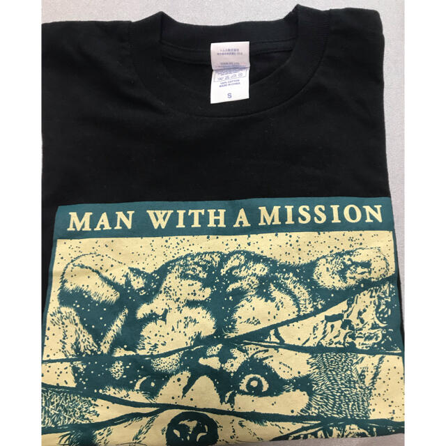 MAN WITH A MISSION(マンウィズアミッション)のマンウィズ　Tシャツ　Sサイズ エンタメ/ホビーのタレントグッズ(ミュージシャン)の商品写真