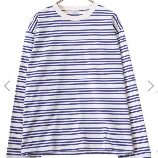 サンシー(SUNSEA)のuru 21ss cotton border/crew neck tee ウル(Tシャツ/カットソー(七分/長袖))