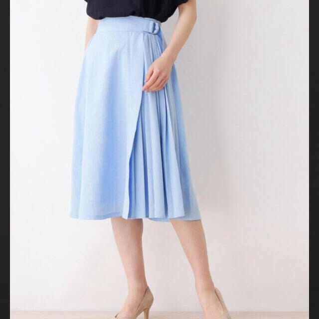 ITS'DEMO(イッツデモ)の【ITS’ DEMO】サイド  プリーツ  スカート レディースのスカート(ロングスカート)の商品写真