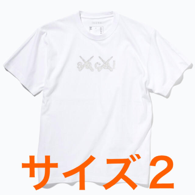 sacai × KAWS Tシャツ サイズ2 ホワイト 新品 Tシャツ+カットソー(半袖+袖なし)
