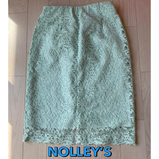 ノーリーズ(NOLLEY'S)のNOLLEY`S スカート　ミントグリーン　スーツ(ひざ丈スカート)