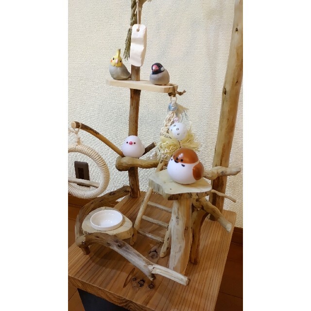 バードアスレチック3way* ハンドメイド♪ バードジム - ペット用品 バードアスレチック3way* ハンドメイド♪ バードジム - ペット用品