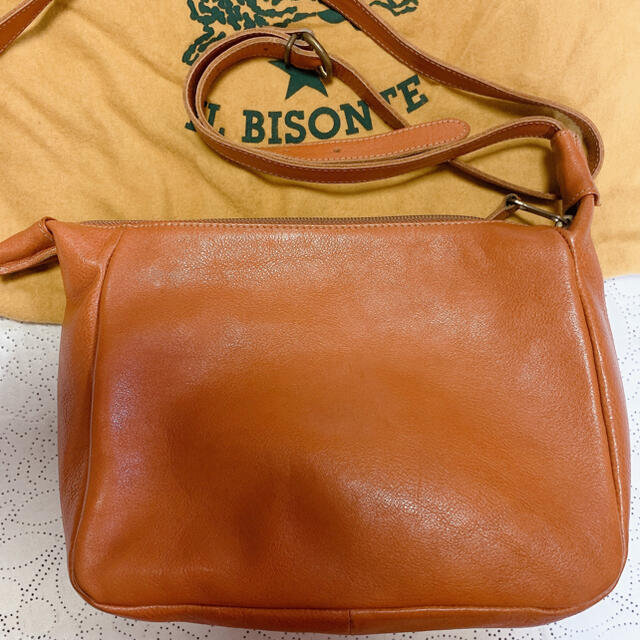 IL BISONTE(イルビゾンテ)のイルビゾンテ ＊IL BISONTE ショルダー　ミニバッグ　本革　キャメル レディースのバッグ(ショルダーバッグ)の商品写真
