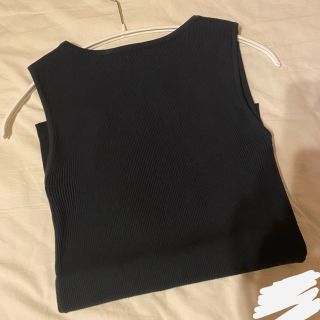 ロンハーマン(Ron Herman)のGiza Boat Neck Sleeveless Top  ネイビー(カットソー(半袖/袖なし))