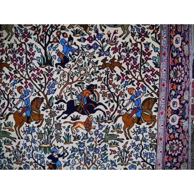 218cm x 140cm　パキスタン産　高級ウール　絨毯