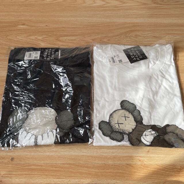 UNIQLO(ユニクロ)のユニクロカウズ　 UNIQLO kaws  Ｔシャツ サイズ 3XL 2枚セット メンズのトップス(Tシャツ/カットソー(半袖/袖なし))の商品写真