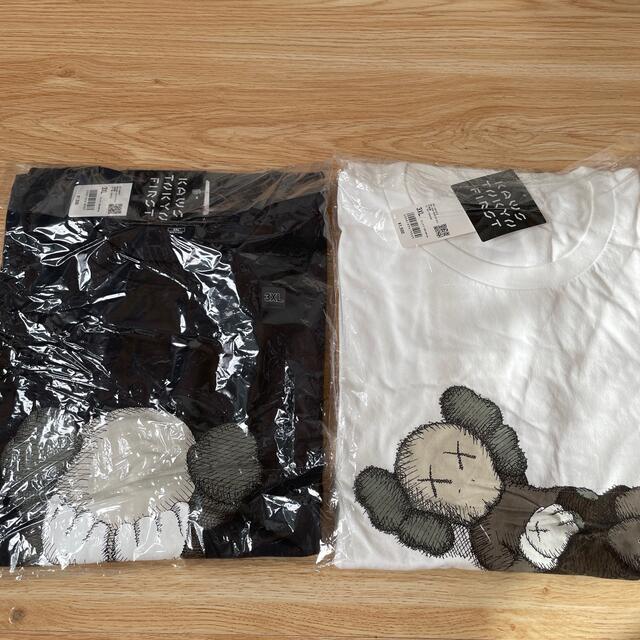 UNIQLO(ユニクロ)のユニクロカウズ　 UNIQLO kaws  Ｔシャツ サイズ 3XL 2枚セット メンズのトップス(Tシャツ/カットソー(半袖/袖なし))の商品写真